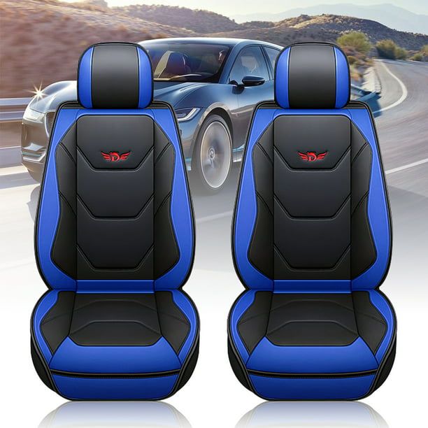 Universal PU leather Car Seat Covers Car Seats Seat Cover Mat Pad for Cars,2 PCS 